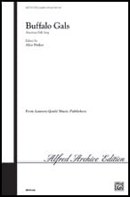 Buffalo Gals SATB choral sheet music cover